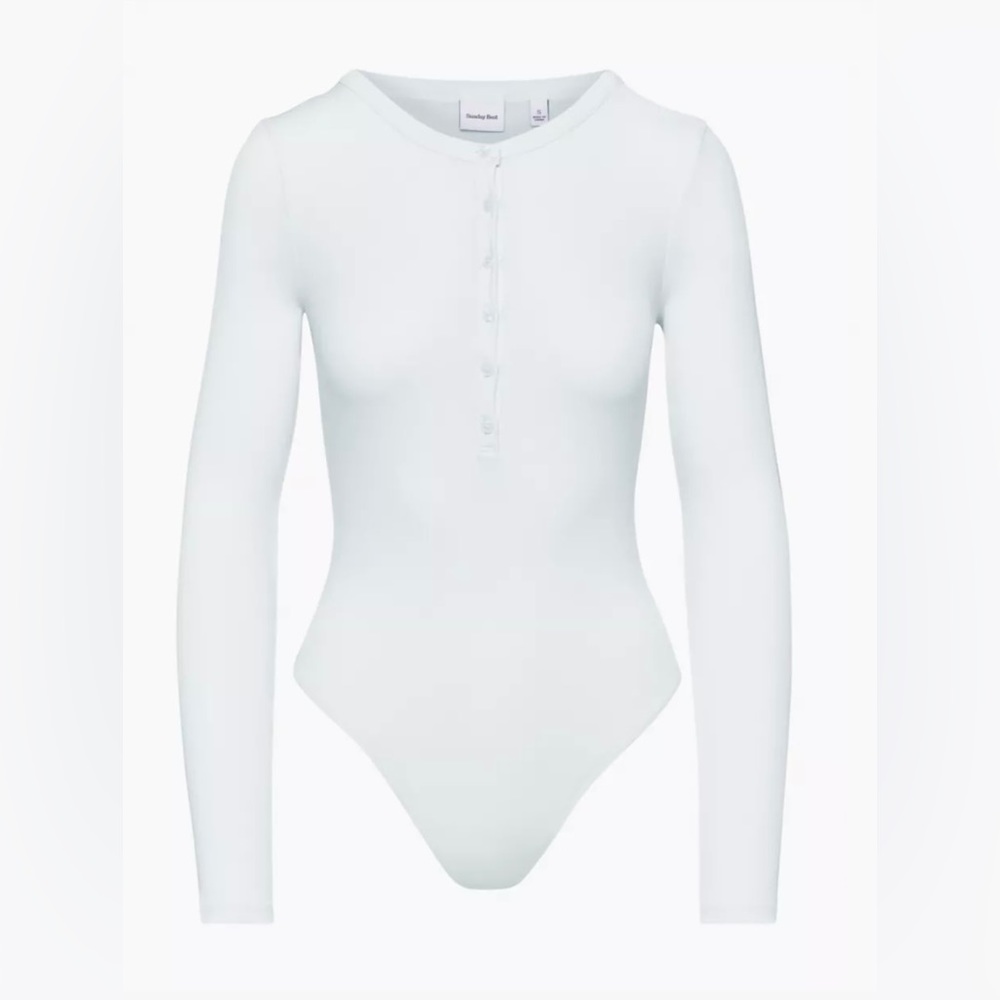 Aritzia Sunday Best Henley bodysuit